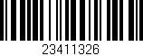 Código de barras (EAN, GTIN, SKU, ISBN): '23411326'