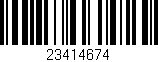 Código de barras (EAN, GTIN, SKU, ISBN): '23414674'
