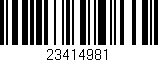 Código de barras (EAN, GTIN, SKU, ISBN): '23414981'