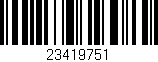 Código de barras (EAN, GTIN, SKU, ISBN): '23419751'