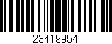 Código de barras (EAN, GTIN, SKU, ISBN): '23419954'