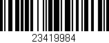 Código de barras (EAN, GTIN, SKU, ISBN): '23419984'