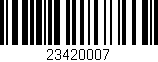 Código de barras (EAN, GTIN, SKU, ISBN): '23420007'