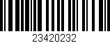 Código de barras (EAN, GTIN, SKU, ISBN): '23420232'