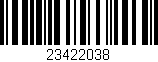 Código de barras (EAN, GTIN, SKU, ISBN): '23422038'