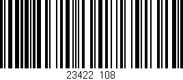 Código de barras (EAN, GTIN, SKU, ISBN): '23422/108'