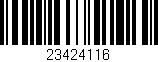 Código de barras (EAN, GTIN, SKU, ISBN): '23424116'