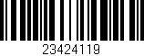 Código de barras (EAN, GTIN, SKU, ISBN): '23424119'
