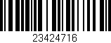 Código de barras (EAN, GTIN, SKU, ISBN): '23424716'