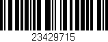 Código de barras (EAN, GTIN, SKU, ISBN): '23429715'