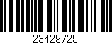 Código de barras (EAN, GTIN, SKU, ISBN): '23429725'