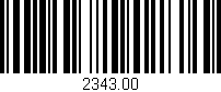 Código de barras (EAN, GTIN, SKU, ISBN): '2343.00'
