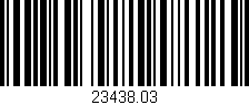 Código de barras (EAN, GTIN, SKU, ISBN): '23438.03'
