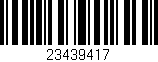 Código de barras (EAN, GTIN, SKU, ISBN): '23439417'