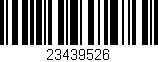 Código de barras (EAN, GTIN, SKU, ISBN): '23439526'