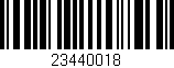 Código de barras (EAN, GTIN, SKU, ISBN): '23440018'