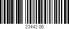 Código de barras (EAN, GTIN, SKU, ISBN): '23442.06'