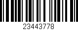 Código de barras (EAN, GTIN, SKU, ISBN): '23443778'