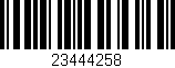 Código de barras (EAN, GTIN, SKU, ISBN): '23444258'