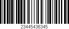 Código de barras (EAN, GTIN, SKU, ISBN): '23445436345'