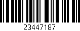 Código de barras (EAN, GTIN, SKU, ISBN): '23447187'