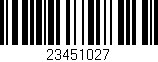 Código de barras (EAN, GTIN, SKU, ISBN): '23451027'