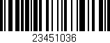 Código de barras (EAN, GTIN, SKU, ISBN): '23451036'