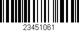 Código de barras (EAN, GTIN, SKU, ISBN): '23451061'