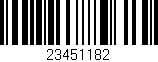 Código de barras (EAN, GTIN, SKU, ISBN): '23451182'