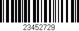 Código de barras (EAN, GTIN, SKU, ISBN): '23452729'