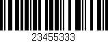 Código de barras (EAN, GTIN, SKU, ISBN): '23455333'