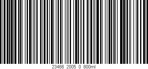 Código de barras (EAN, GTIN, SKU, ISBN): '23466_2005_0_800ml'