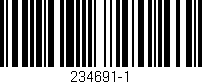 Código de barras (EAN, GTIN, SKU, ISBN): '234691-1'