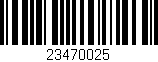 Código de barras (EAN, GTIN, SKU, ISBN): '23470025'
