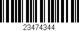 Código de barras (EAN, GTIN, SKU, ISBN): '23474344'