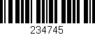 Código de barras (EAN, GTIN, SKU, ISBN): '234745'