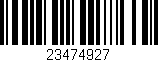 Código de barras (EAN, GTIN, SKU, ISBN): '23474927'