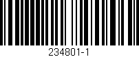 Código de barras (EAN, GTIN, SKU, ISBN): '234801-1'