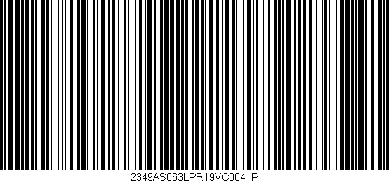 Código de barras (EAN, GTIN, SKU, ISBN): '2349AS063LPR19VC0041P'