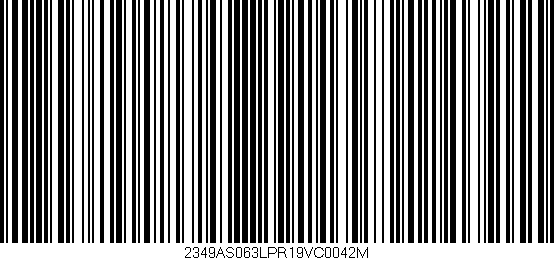 Código de barras (EAN, GTIN, SKU, ISBN): '2349AS063LPR19VC0042M'