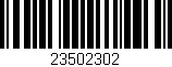 Código de barras (EAN, GTIN, SKU, ISBN): '23502302'
