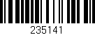Código de barras (EAN, GTIN, SKU, ISBN): '235141'