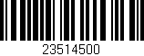 Código de barras (EAN, GTIN, SKU, ISBN): '23514500'