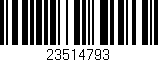 Código de barras (EAN, GTIN, SKU, ISBN): '23514793'