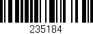Código de barras (EAN, GTIN, SKU, ISBN): '235184'