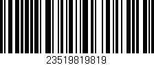 Código de barras (EAN, GTIN, SKU, ISBN): '23519819819'