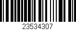 Código de barras (EAN, GTIN, SKU, ISBN): '23534307'