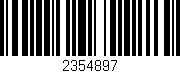 Código de barras (EAN, GTIN, SKU, ISBN): '2354897'