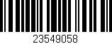 Código de barras (EAN, GTIN, SKU, ISBN): '23549058'