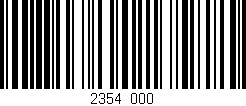 Código de barras (EAN, GTIN, SKU, ISBN): '2354/000'